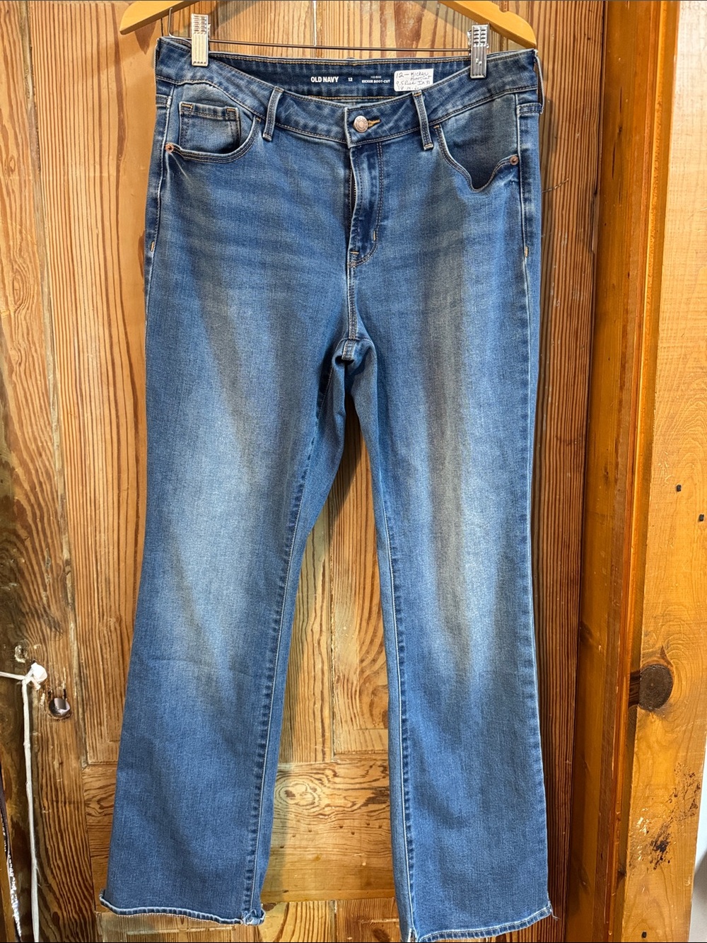 Old Navy 12 Women's Blue kicker Boot-Cut Jeans